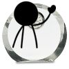 [CRY169] 4.5" Round Crystal Clock Thumbnail