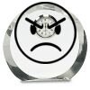 [CRY169] 4.5" Round Crystal Clock Thumbnail