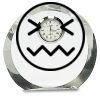 [CRY169] 4.5" Round Crystal Clock Thumbnail