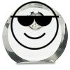 [CRY169] 4.5" Round Crystal Clock Thumbnail