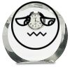 [CRY169] 4.5" Round Crystal Clock Thumbnail