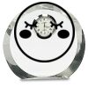 [CRY169] 4.5" Round Crystal Clock Thumbnail