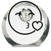 [CRY169] 4.5" Round Crystal Clock Thumbnail