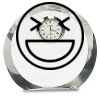 [CRY169] 4.5" Round Crystal Clock Thumbnail