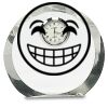 [CRY169] 4.5" Round Crystal Clock Thumbnail