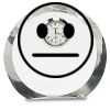 [CRY169] 4.5" Round Crystal Clock Thumbnail