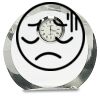 [CRY169] 4.5" Round Crystal Clock Thumbnail