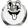[CRY169] 4.5" Round Crystal Clock Thumbnail