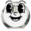 [CRY169] 4.5" Round Crystal Clock Thumbnail