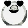 [CRY169] 4.5" Round Crystal Clock Thumbnail