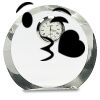 [CRY169] 4.5" Round Crystal Clock Thumbnail