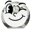 [CRY169] 4.5" Round Crystal Clock Thumbnail