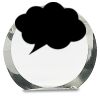 [CRY169] 4.5" Round Crystal Clock Thumbnail