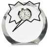 [CRY169] 4.5" Round Crystal Clock Thumbnail