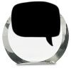 [CRY169] 4.5" Round Crystal Clock Thumbnail