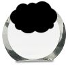 [CRY169] 4.5" Round Crystal Clock Thumbnail