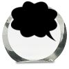 [CRY169] 4.5" Round Crystal Clock Thumbnail