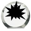 [CRY169] 4.5" Round Crystal Clock Thumbnail