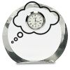 [CRY169] 4.5" Round Crystal Clock Thumbnail