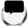 [CRY169] 4.5" Round Crystal Clock Thumbnail