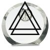 [CRY169] 4.5" Round Crystal Clock Thumbnail