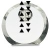 [CRY169] 4.5" Round Crystal Clock Thumbnail