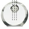 [CRY169] 4.5" Round Crystal Clock Thumbnail