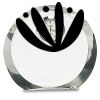 [CRY169] 4.5" Round Crystal Clock Thumbnail