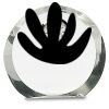 [CRY169] 4.5" Round Crystal Clock Thumbnail