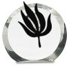 [CRY169] 4.5" Round Crystal Clock Thumbnail