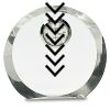 [CRY169] 4.5" Round Crystal Clock Thumbnail