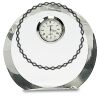 [CRY169] 4.5" Round Crystal Clock Thumbnail