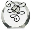 [CRY169] 4.5" Round Crystal Clock Thumbnail
