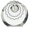 [CRY169] 4.5" Round Crystal Clock Thumbnail