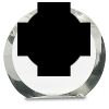 [CRY169] 4.5" Round Crystal Clock Thumbnail
