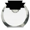 [CRY169] 4.5" Round Crystal Clock Thumbnail