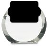 [CRY169] 4.5" Round Crystal Clock Thumbnail