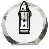 [CRY169] 4.5" Round Crystal Clock Thumbnail