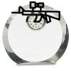 [CRY169] 4.5" Round Crystal Clock Thumbnail