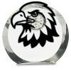 [CRY169] 4.5" Round Crystal Clock Thumbnail
