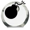 [CRY169] 4.5" Round Crystal Clock Thumbnail