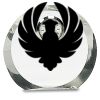 [CRY169] 4.5" Round Crystal Clock Thumbnail