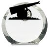 [CRY169] 4.5" Round Crystal Clock Thumbnail