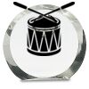 [CRY169] 4.5" Round Crystal Clock Thumbnail
