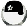 [CRY169] 4.5" Round Crystal Clock Thumbnail