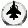 [CRY169] 4.5" Round Crystal Clock Thumbnail