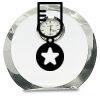 [CRY169] 4.5" Round Crystal Clock Thumbnail