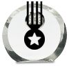 [CRY169] 4.5" Round Crystal Clock Thumbnail