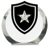 [CRY169] 4.5" Round Crystal Clock Thumbnail
