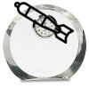 [CRY169] 4.5" Round Crystal Clock Thumbnail